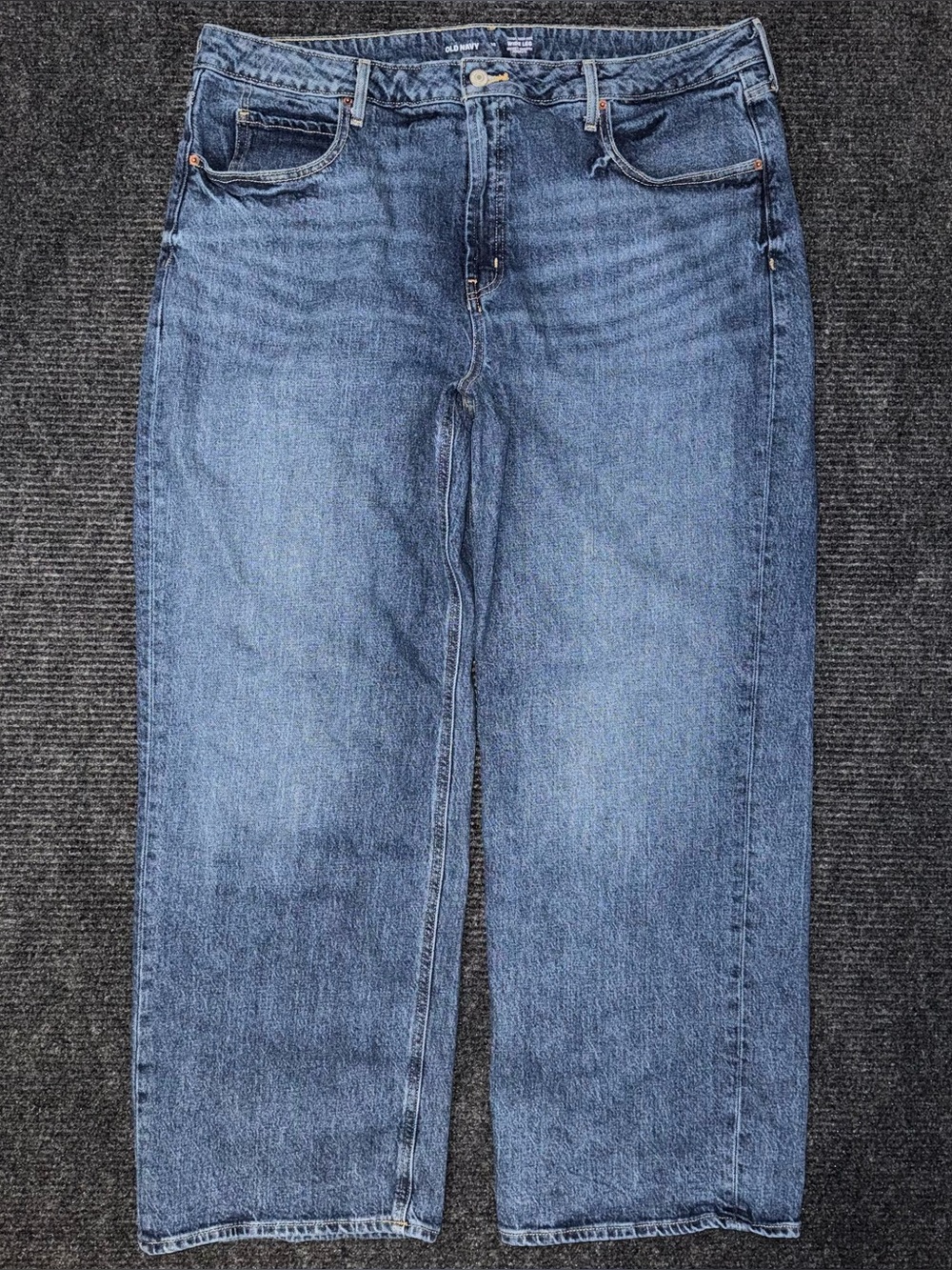 Old Navy Extra High Waisted Wide Leg Jeans Dark Wash Sz 18 Baggy Relaxed Skater